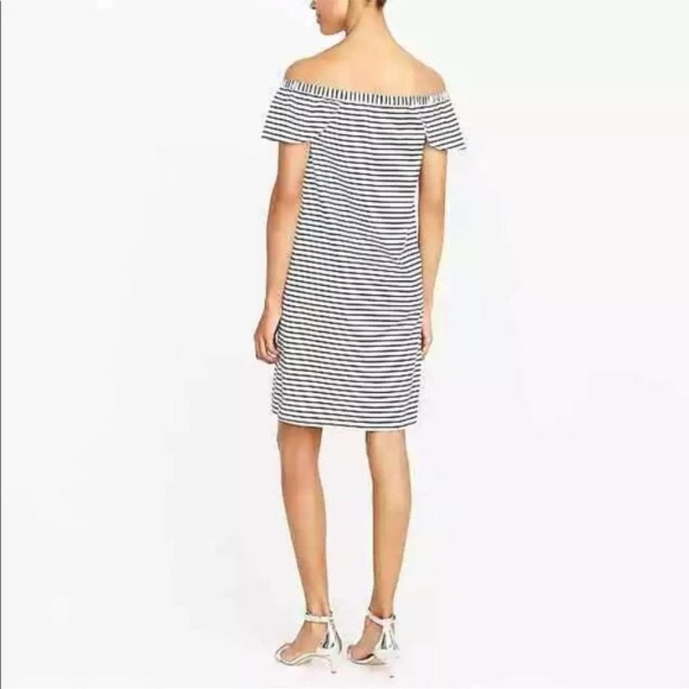 J. Crew Striped Off Shoulder Sundress  Small